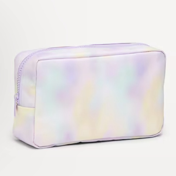 NWT Tie dye cosmetic bag/pencil pouch filled with school supplies - Picture 1 of 3